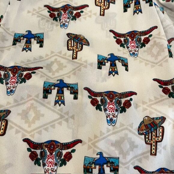 Lucky & Blessed Southwestern Long Kimono Tribal Print Aztec Oversized Medium - Picture 7 of 10